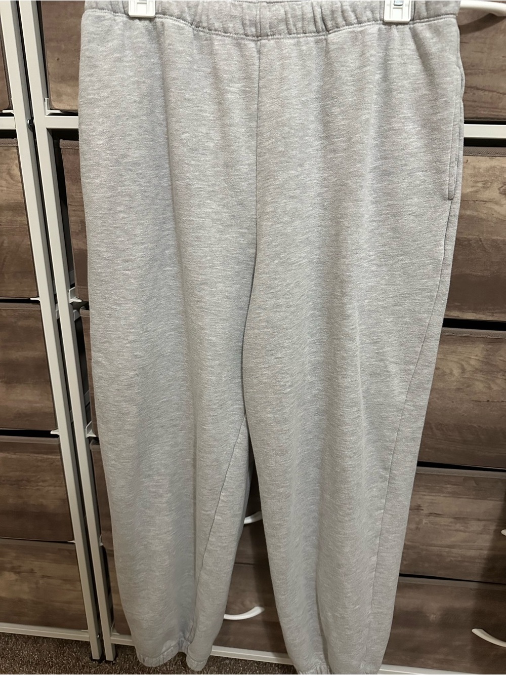 American Eagle Light Gray Sweatpants Size L